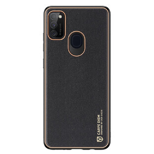 Dux Ducis Yolo elegant eco leather cover case Samsung Galaxy M30s black