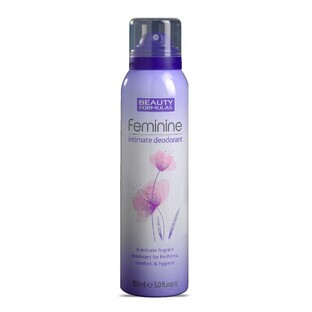 Beauty Formulas, Deodorante per l'igiene intima, 150 ml