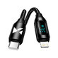 Wozinsky WUCLC2 Câble Lightning - USB-C 36W 480Mbps 2m avec écran - noir
