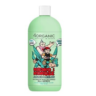 4organic Kajko i Kokosz Natuurlijke badlotion voor kinderen Groen Water, 500 ml