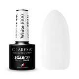 Claresa Soak Off UV/LED Kleurhybride Lak 1000 Wit, 5g