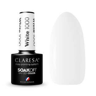 Claresa Soak Off Vernice ibrida UV/LED 1000 Bianco, 5g