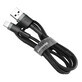 Baseus Cafule USB-A / Lightning 2.4A QC 3.0 0.5 m cablu - negru-gri