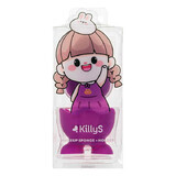 KillyS Tamagotchi Girl éponge de maquillage avec support Violet, 1 pièce