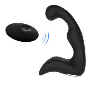 Landy-RTC Remote controlled prostate massager with 9 vibration modes Black