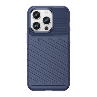 Thunder Case iPhone 14 Pro gepantserd hoesje blauw