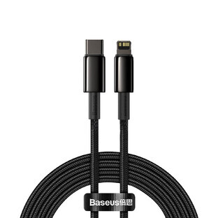 Baseus CATLWJ-A01 Lightning - USB-C PD 20W 480Mbps 2m Kabel - schwarz