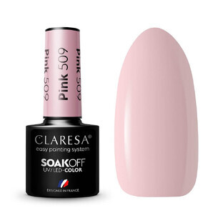 Claresa Soak Off UV/LED Pink Hybrid Varnish 509, 5 g
