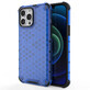 Husă blindată Honeycomb cu ramă din gel iPhone 13 Pro Max albastru