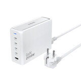 Dudao A228EU GaN 1x USB-A 4x USB-C PD 228W încărcător - alb