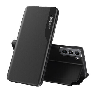 Eco Leather View Case elegante hoes met flipcover en standaardfunctie Samsung Galaxy S22+ (S22 Plus) zwart Eco Leather View Case elegante hoes met flipcover en standaardfunctie Samsung Galaxy S22+ (S22 Plus) zwart