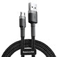 Baseus Cafule Cable CAMKLF-BG1 USB-A / micro USB 2.4A 1 m - black-grey