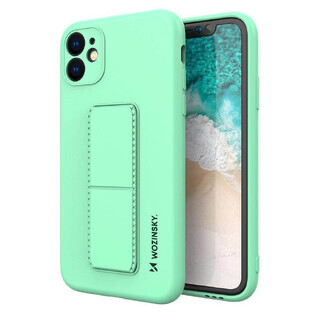 Wozinsky Kickstand Hoesje siliconen case met standaard voor Samsung Galaxy A22 4G mint Wozinsky Kickstand Hoesje siliconen case met standaard voor Samsung Galaxy A22 4G mint
