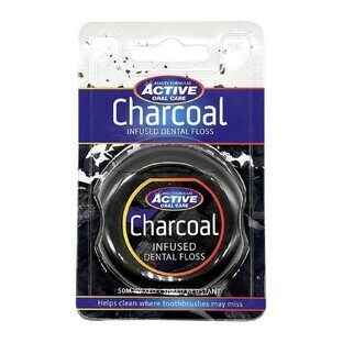 Beauty Formulas Ață dentară cu cărbune activ, 50 m