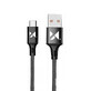 Câble Wozinsky USB vers USB Type C 2.4A 2m noir(WUC-C2B)