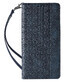 Funda con correa magnética para iPhone 12 funda cartera + mini lanyard colgante azul