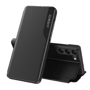 Funda Eco Leather View para Xiaomi POCO C65 / Redmi 13C con tapa abatible - negro