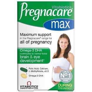 Vitabiotics Pregnacare Max pour les femmes enceintes, 84 comprimés/capsules
