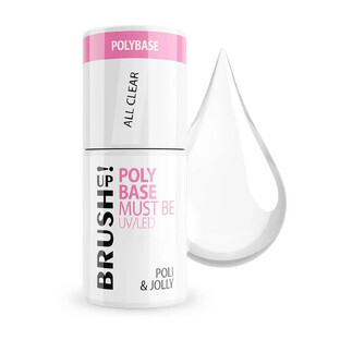¡BrushUp! Base de uñas híbrida Poli amp; Jolly, 5 g