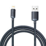 Baseus Crystal Shine Series Câble USB pour charge rapide et transfert de données USB Type A - Lightning 2.4A 2m noir (CAJY000101)