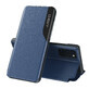 Eco Leather View Case elegant case with flip cover and stand function Samsung Galaxy A72 4G blue