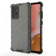 Honingraat gepantserd hoesje met gel frame Samsung Galaxy A72 4G zwart