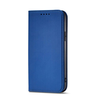 Funda magnética para tarjetas Samsung Galaxy S23 flip cover wallet stand azul