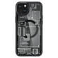Funda Spigen Ultra Hybrid Mag con MagSafe para iPhone 15 Plus - gris oscuro (diseño Zero One)