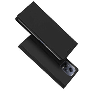 Funda Dux Ducis Skin Pro para Xiaomi Redmi Note 12 Pro+ flip cover card wallet stand negro