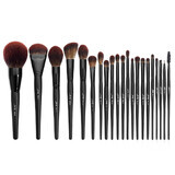 Jessup Makeup Lover Makeup Brush Collection Phantom Black set de pinceaux de maquillage, 21 pièces