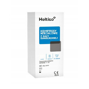 Heltiso, Non-sterile 17-thread 8-layer gauze compresses 5x5 cm, 3 pieces
