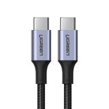 Ugreen cable US316 70427 USB-C - USB-C PD QC FCP 100W 5A 480Mbps 1m - gray