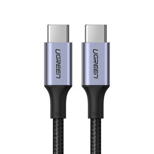 Ugreen cable US316 70427 USB-C - USB-C PD QC FCP 100W 5A 480Mbps 1m - gray