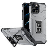 Crystal Ring Case armored hybrid case cover + magnetic holder iPhone 13 Pro black