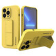 Wozinsky Kickstand Case siliconen hoesje met standaard iPhone 13 mini geel