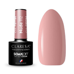 Claresa Soak Off Vernice ibrida UV/LED Nude 112, 5 g