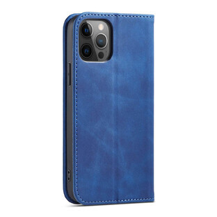 Magnet Fancy Case pour iPhone 12 Pro Max étui portefeuille carte support de carte bleu