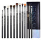 Jessup Pro Eyeshadow Brushes Set T339, 12 pieces.