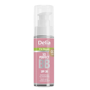 Delia So Perfect Vegan BB cream cu SPF30 03 Dark, 30 ml