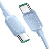 Joyroom Multi-Color Seria A14 USB-C / USB-C 100W cablu 1,2 m - albastru