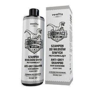 Venita Men Champú para Cabello Gris Oscurecedor Tonos Medios, 200ml