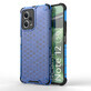 Honingraat hoesje voor Xiaomi Redmi Note 12 5G / Poco X5 5G gepantserd hybride hoesje blauw