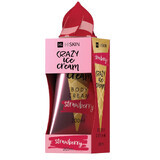 HiSkin Crazy Ice Cream Aardbei lichaamscrème, 200 ml