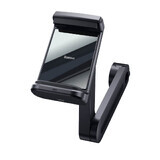 Baseus support de téléphone pour appuie-tête de voiture avec chargeur sans fil Qi intégré 15 W noir (WXHZ-01)