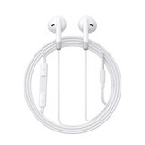Casque intra-auriculaire filaire mini-jack avec télécommande Joyroom JR-EW01 - blanc