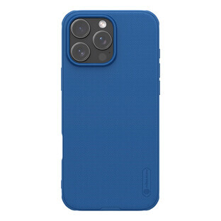 Coque Nillkin Super Frosted Shield Pro pour iPhone 16 Pro - bleu