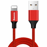 Baseus Yiven câble USB / Lightning tressé en tissu 1.8M rouge (CALYW-A09)