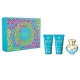 Versace Dylan Turquoise Pour Femme Eau de Toilette, 50 ml + Gel doccia, 50 ml + Lozione corpo, 50 ml Versace Dylan Turquoise Pour Femme Eau de Toilette, 50 ml + Gel doccia, 50 ml + Lozione corpo, 50 ml