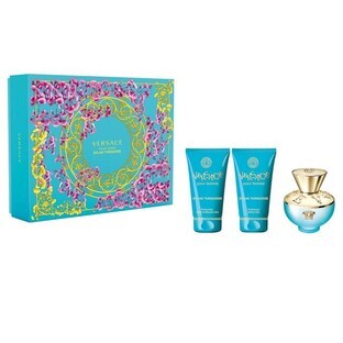Versace Dylan Turquoise Pour Femme Eau de Toilette, 50 ml + Gel douche, 50 ml + Lait corporel, 50 ml Versace Dylan Turquoise Pour Femme Eau de Toilette, 50 ml + Gel douche, 50 ml + Lait corporel, 50 ml