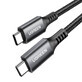 Ugreen US555 100W USB-C / USB-C PD 3m cablu - gri